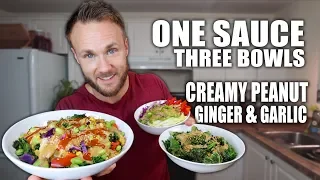 AMAZING PEANUT SAUCE 🥜 + 3 RECIPES