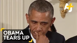 President Obama Tears Up When Talking About Children Killed In Mass Shootings