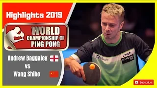 Andrew Bagggaley(England) vs Wang Shibo(China)World Championship of Ping Pong 2019