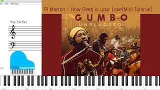 PJ Morton | How Deep is Your Love | Midi Tutorial