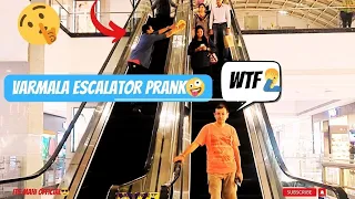 VARMALA😜 PRANK ON ESCALATOR😁 | EPIC REACTION😍 | ESCALATOR Funny PRANK🤣 | MAHESH BISWAL |