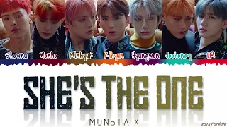 MONSTA X - 'SHE'S THE ONE' Lyrics [Color Coded_Eng]