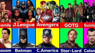 Superhero Teams and Their Leader