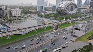 dubai rain @ shaik zayed road