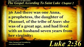 Gospel of Luke Chapter 2 - Bible Book #42 - The Holy Bible KJV Read Along Audio/Video/Text