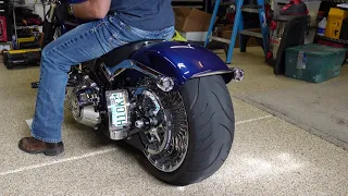 Shotgun Shocks on 2015 Harley Davidson Breakout