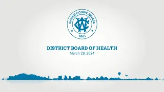 District Board of Health | March 28, 2024