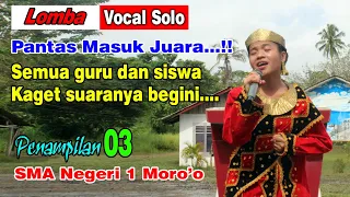 Merinding❗Mirip Penyanyi Aslinya - Lomba Vocal Solo Pop Nias - Acara HUT PGRI KE-77 SMAN 1 Moro'o