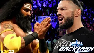 WWE April 18, 2022 - Veer Mahaan vs Roman Reigns : Last Man Standing - Wrestlemania Backlash 2022