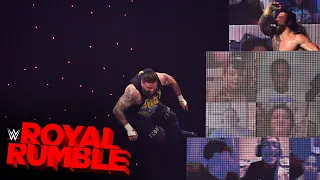 Roman Reigns launches Kevin Owens through a table: Royal Rumble 2021 (WWE Network Exclusive)