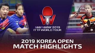 Xu Xin/Liu Shiwen vs Lim Jonghoon/Yoo Eunchong | 2019 ITTF Korea Open Highlights (1/4)
