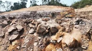 WTF!! New Update Bulldozer Mountain Great Project Huge Stone Moving New Mountain Road Construction