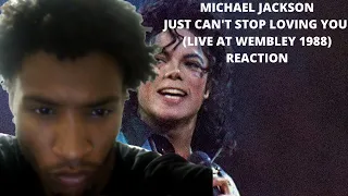 Michael Jackson - Just Can't Stop Loving You (Live At Wembley 1988) | REACTION |