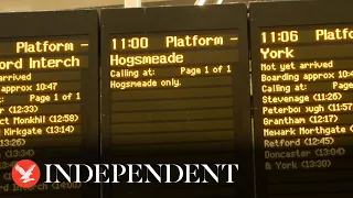 Moment Hogwarts Express departs from Platform 9¾ on first day of term