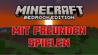 Minecft Bedrock FREUNDE einladen & zusammen SPIELEN | Freunde zur WELT einladen