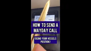 How to Send a Mayday Call Using Your Vessel's Position #shorts #boating #safety