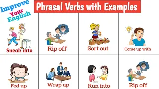 Phrasal verbs | Phrasal verbs with sentences | Phrasal verbs with pictures