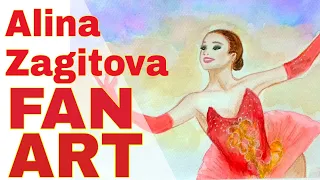 Alina Zagitova Fan Art : Don Quixote Fan Art :Али́на Заги́това Olympics 2018