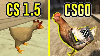 Evolution of Counter Strike Chicken 1999 - 2020