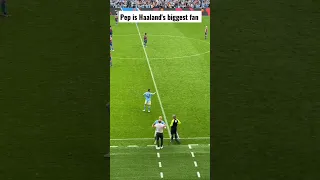 Pep Guadiola reaction to Haaland's Hattrick