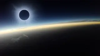 Solar Eclipse High altitude footage! - April 2024 solar eclipse!