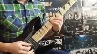 Evergrey - Disconnect( feat. Floor Jansen)  first guitar solo cover