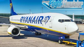 FLIGHT SIMULATOR // B737-800 RYANAIR LONDON STANSTED-IBIZA