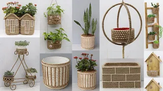 10 Amazing Reuse Waste Material Ideas For Plant Pot | Jute Craft Ideas
