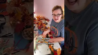 How to make an easy fall garland to decorate your home 🍁