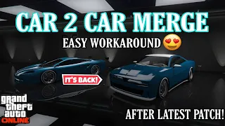 💯ITS BACK🔥EASY 😎CAR 2 CAR MERGE GLITCH WORKAROUND F1/BENNY'S WHEELS ON ANY CAR GTA 5 ALL CONSOLES😆