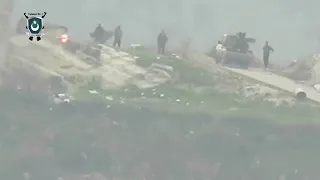 Rebel BGM 71 TOW targets SAA AA Gun