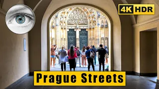 Czech Republic 4k walk: Prague Castle, St. Vitus Cathedral, Nerudova street, Lesser Town 🇨🇿 HDR ASMR