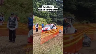 Seb Ogier launch control start WRC Acropolis Rally 2022 and few corners