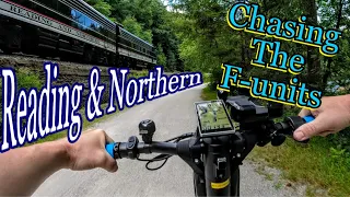 CHASING Vintage F-unit Locomotives on my Scooter - Lehigh Gorge Scenic Railway