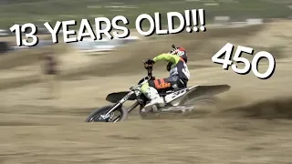 WORLD'S FASTEST KID ON A 450!!!