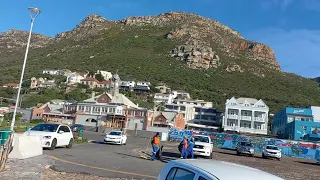 Surfers Corner Muizenberg on mid winter's July day in Cape Town