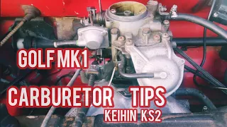 GOLF MK1.CARBURETOR TIPS. KEIHIN KS2.How to identify problems. #carburetor #golfmk1 #vwfox #vwgolf