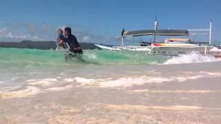 Daddy and chung sa boracay poca beach