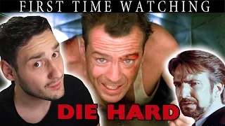 THIS A CHRISTMAS MOVIE?! Die Hard first time watching *reaction*