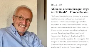 Abbiamo ancora bisogno degli intellettuali? - Franco Brevini