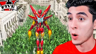 SOBREVIVIENDO 100 DÍAS un APOCALÍPSIS ZOMBIE como IRON MAN en GTA 5! 🧟‍♂️👀(PELÍCULA)