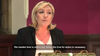 Marine Le Pen - Full Address and Q&A (English Subtitles)