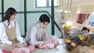 CEO became a father and learning to take care of his child, his wife finally forgive him!