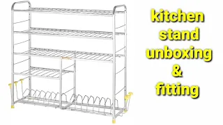 how to assemble kitchen rack 👍