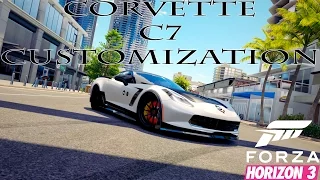 Corvette C7 Customization - Crowned Style ( Forza Horizon 3 Gameplay)