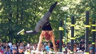 Bogdanov Jessica Sandra Winner of Female World Street Workout Championship 2015 (Moscow)