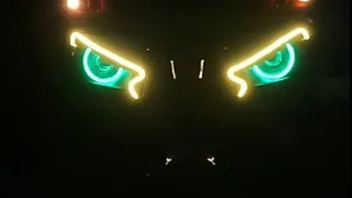 Bajaj Auto Rickshaw Head light modification "Angry Bird Design" with flash