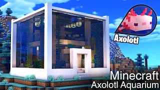 Axolotl Aquarium Survival Base - Minecraft Tutorial 1.17 #86