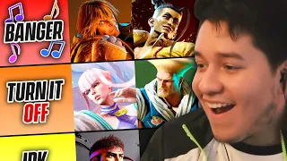 Are Street Fighter 6's Character Themes MID? Let's rank them all! (ft. Curious Joi, Kizzie, Hook)