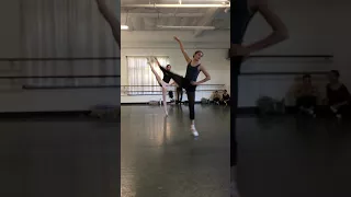 2018 La Bayadère rehearsal - Alex and Athena Conley solo